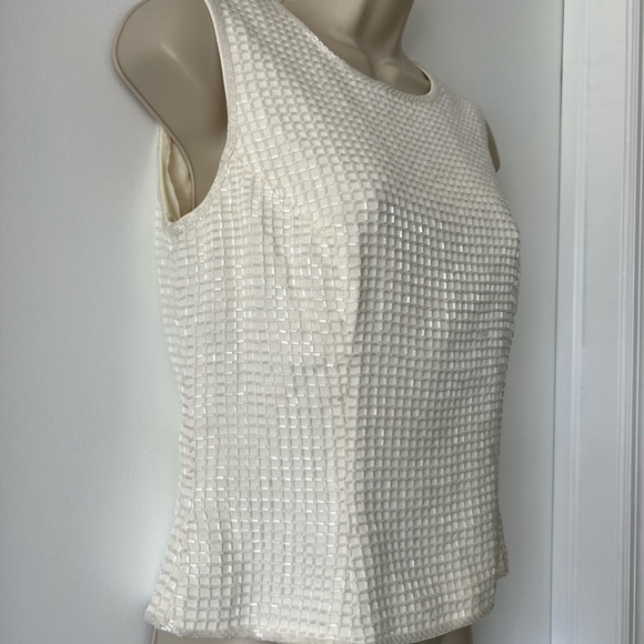 Vintage Oleg Cassini Beaded Top - Picture 3 of 11